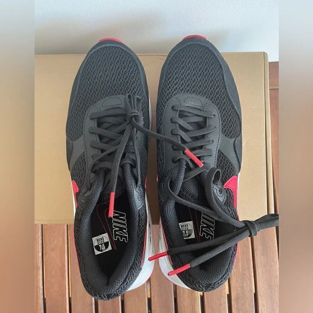 Nike Air Max System Black University Red Women Size 9 Men Size 7.5 (DM9537-005)